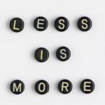Afbeelding Less is more