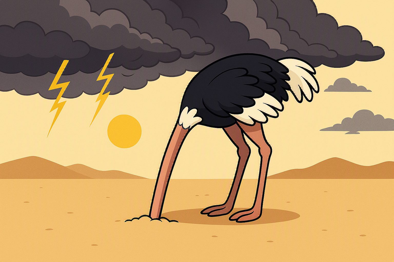 Afbeelding Struisvogelpolitiek als beheersmaatregel?